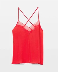 Lace Trim Pajama Cami
