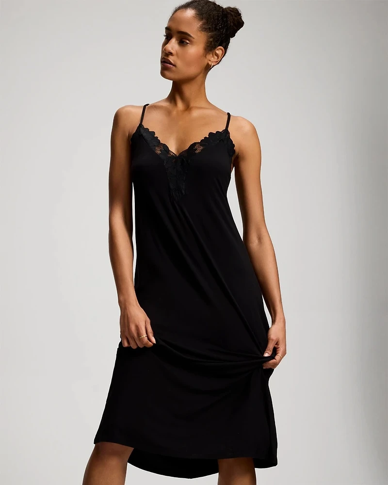 Bold Floral Lace Gown