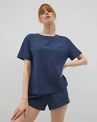 Short-Sleeve Pocket Pajama Tee