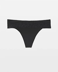 Thong Panty with Lace Trim