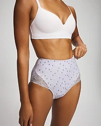 High-Waist Brief Panty with Lace