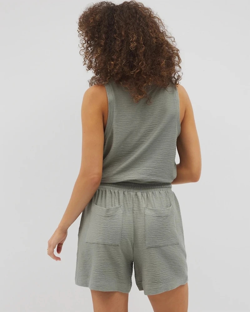 Crinkle Knit 5 Inch Short