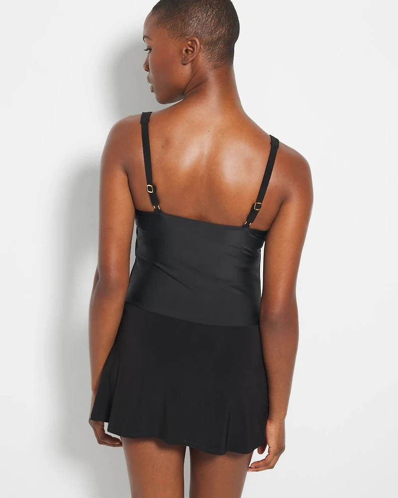 Color Block Swim Dress
