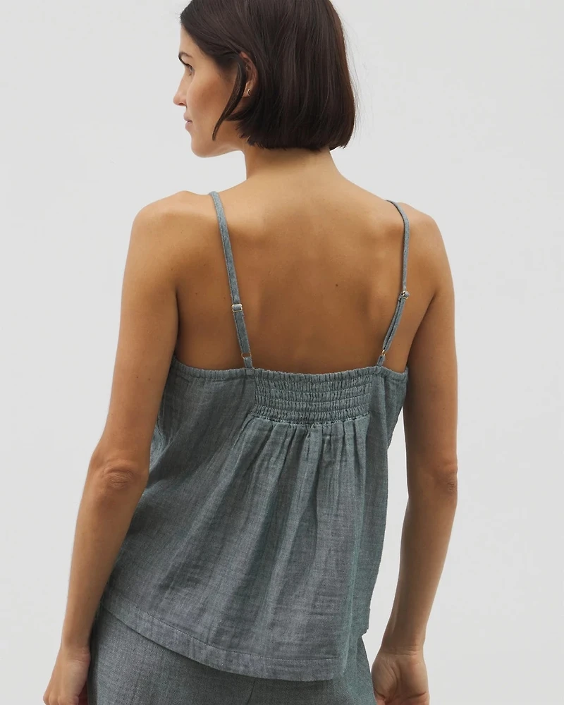 Cotton Gauze Pajama Cami