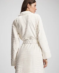 Textured Plush Long Robe
