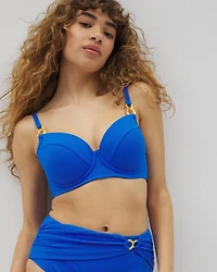Pique Ole Over the Shoulder Underwire Bikini Top