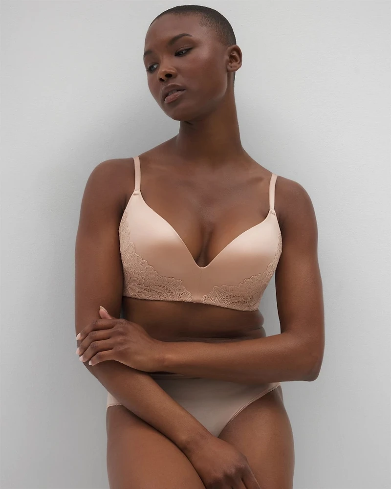 Wireless Lace Push-Up Bra