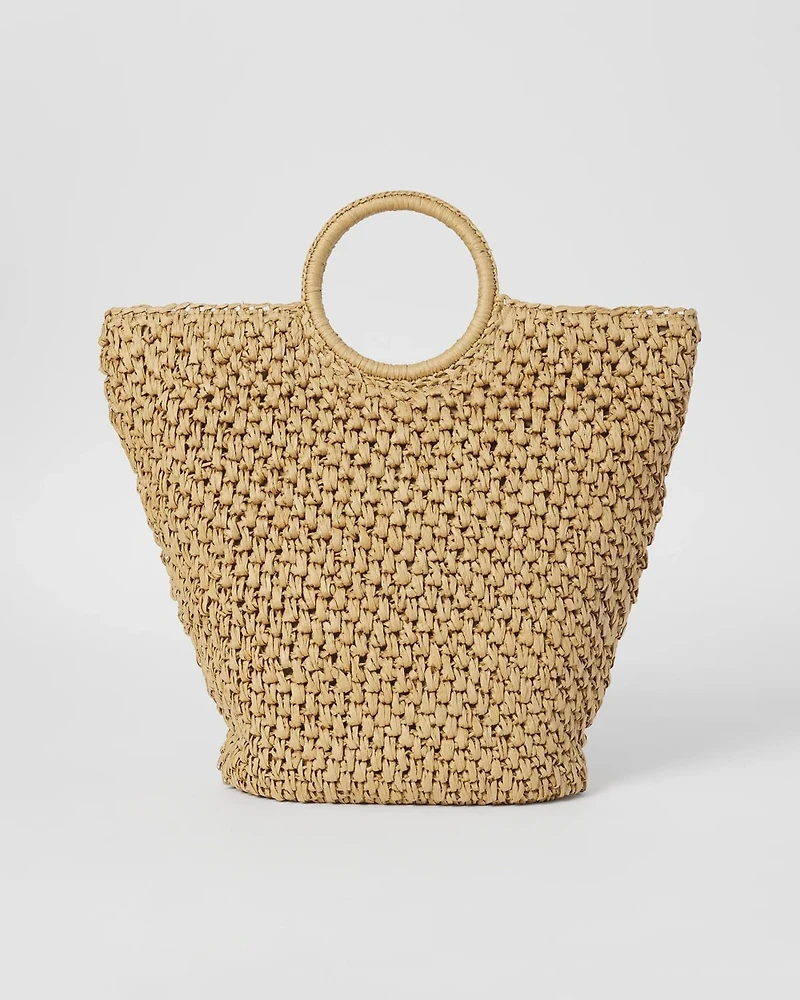 Ring Handle Beach Tote