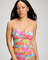 Bellissimo Botanica Draped Tankini Swim Top