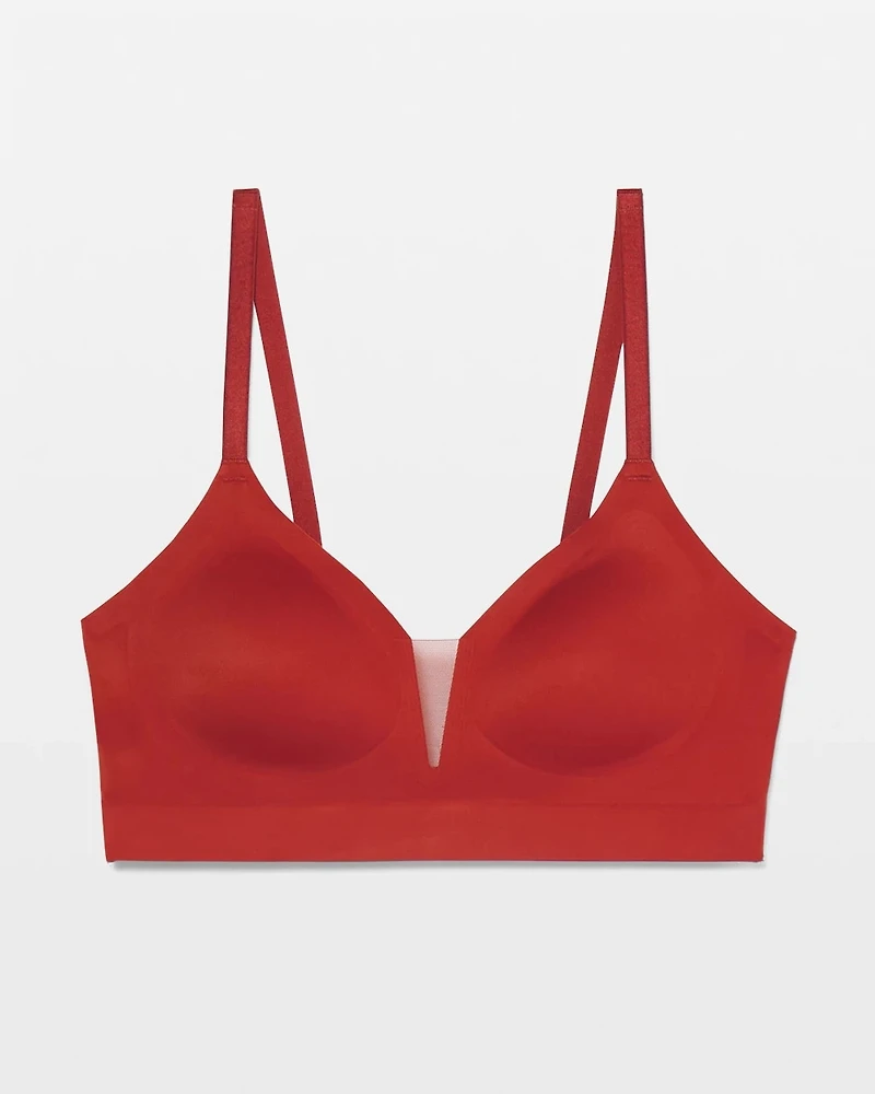 Convertible Bralette with Mesh Trim