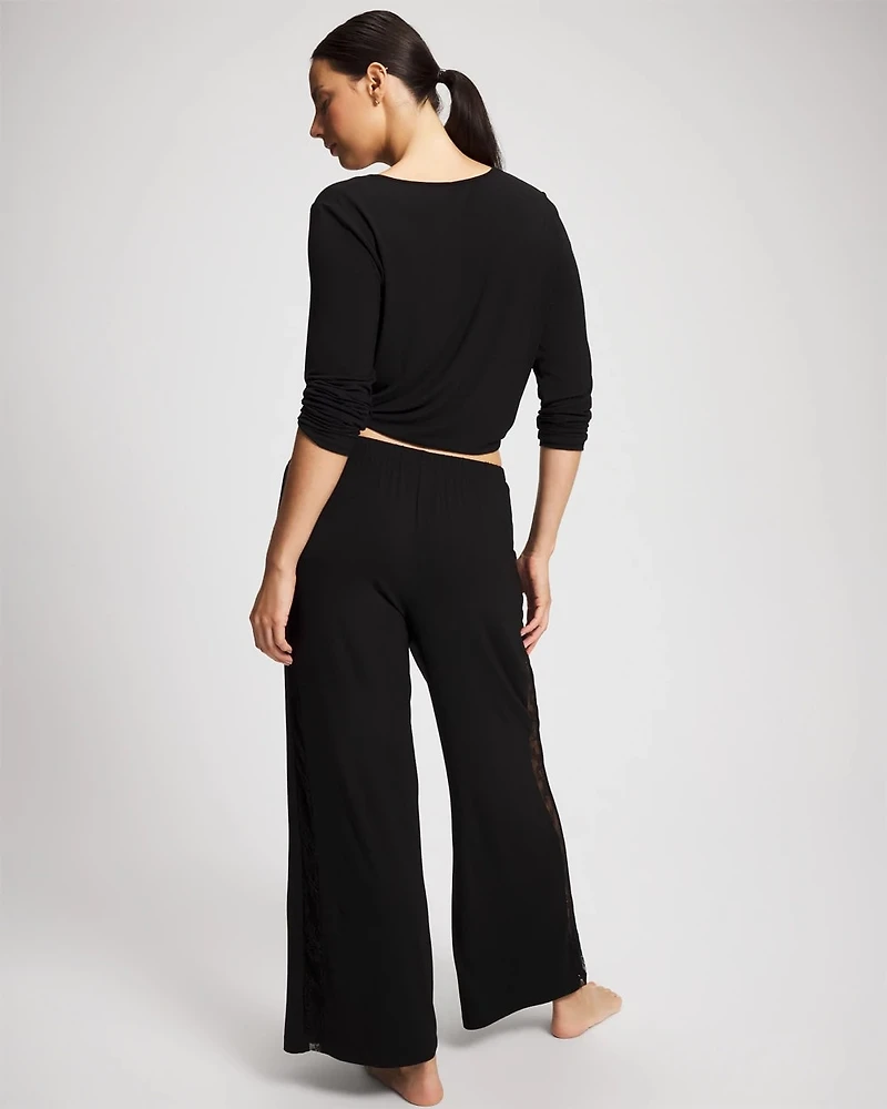 Lace Relaxed Wide Leg Pajama Pant