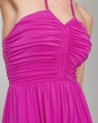 Halter Tie Midi Bra Dress