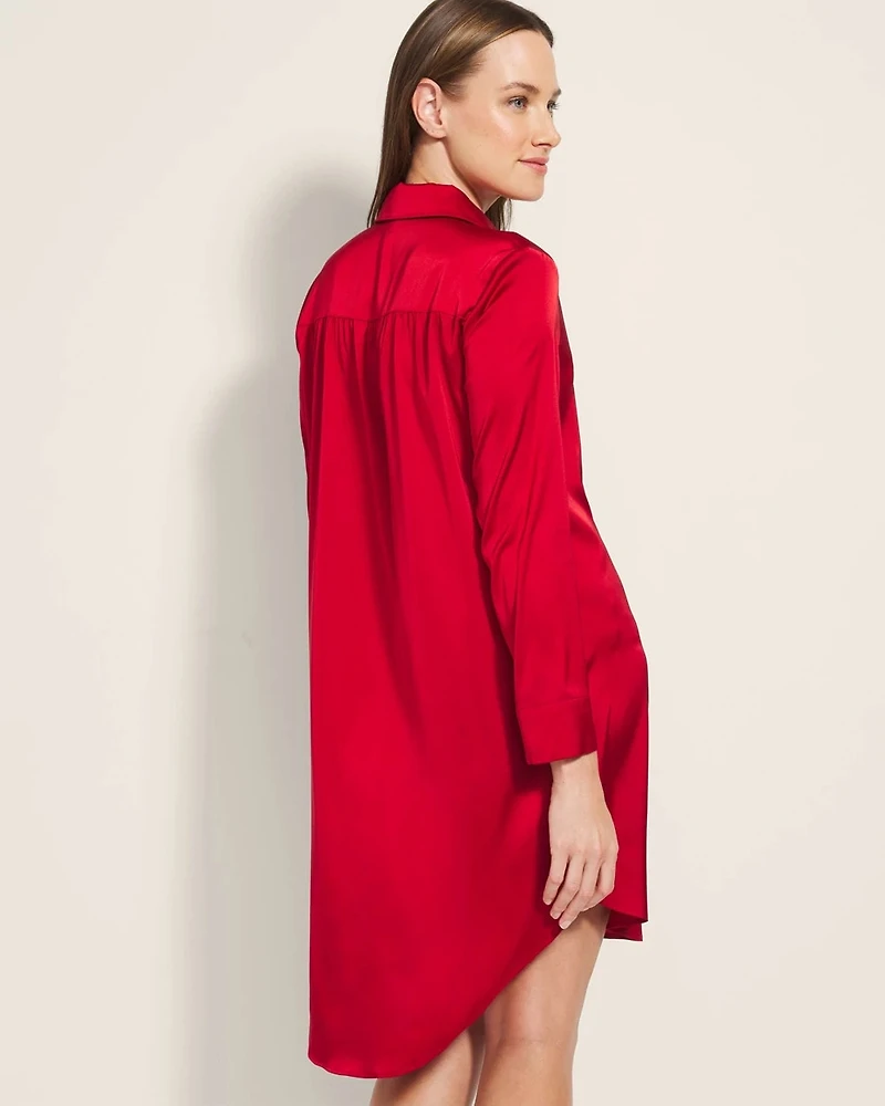 Button Front Sleepshirt