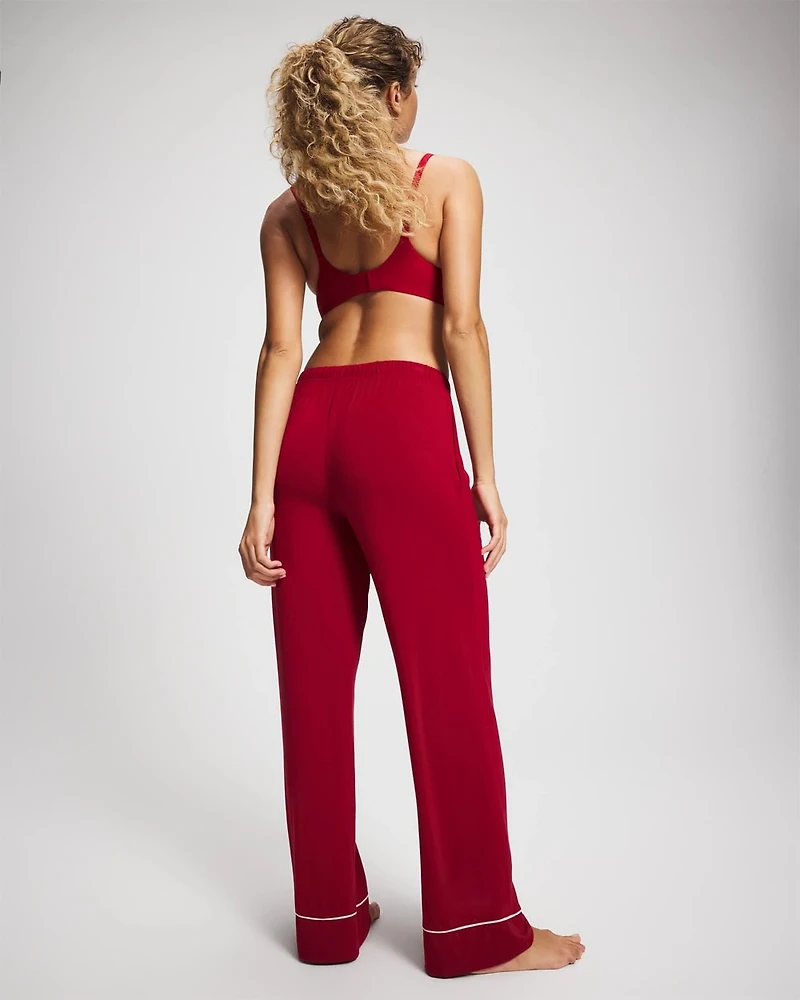 Pajama Pant w/ Cuff and Piping