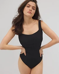 Bleu Rod Beattie Walk the Line Square Neck One-Piece