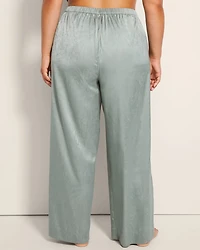 Jacquard Wide-Leg Pajama Pants