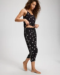 Piped Crop Pajama Pants