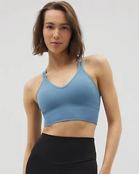 Longline Bra with Strappy Back