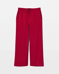 Wide-Leg Pajama Pants