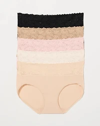 Hipster with Perfect Lace Waist Panty 5-Pack