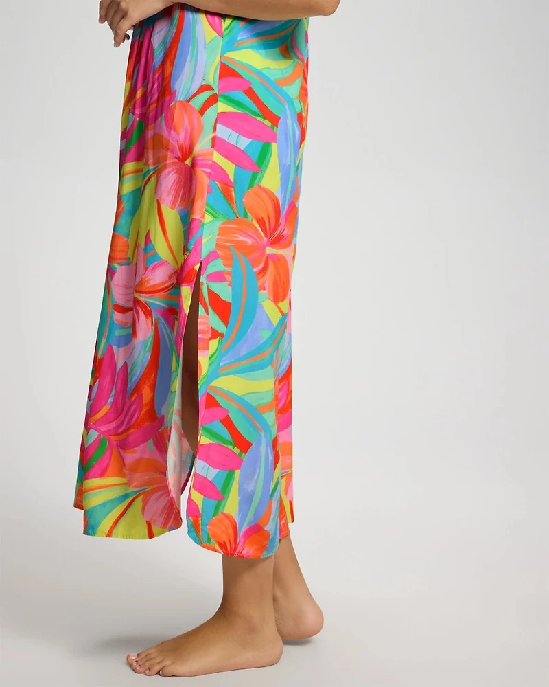 Bellissimo Botanica Rayon Pleated Dress