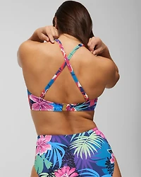 Bleu Rod Hawaiian Punch Shirred Bandeau