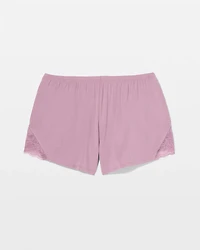 Lace Trim Pajama Short