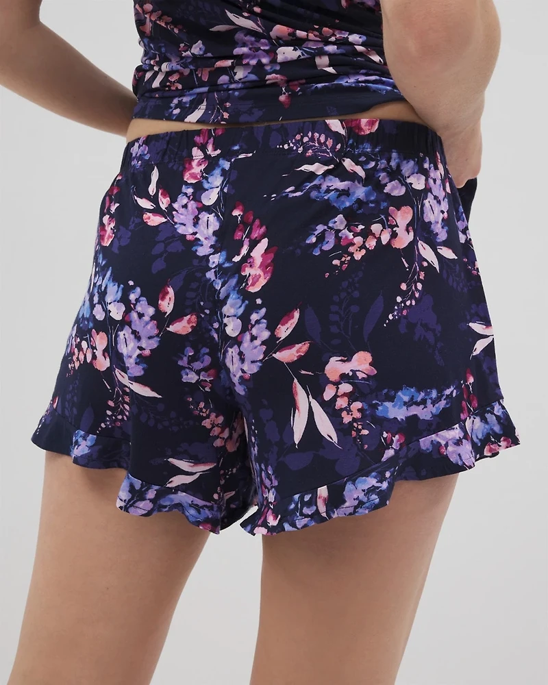 Ruffle Pajama Shorts