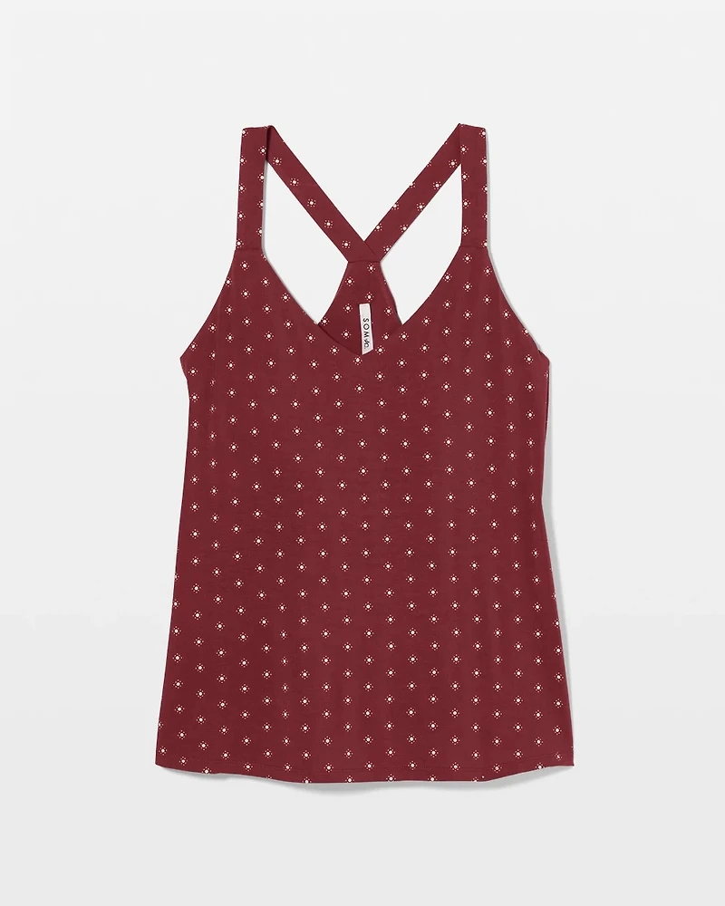 Piped Racerback Pajama Tank