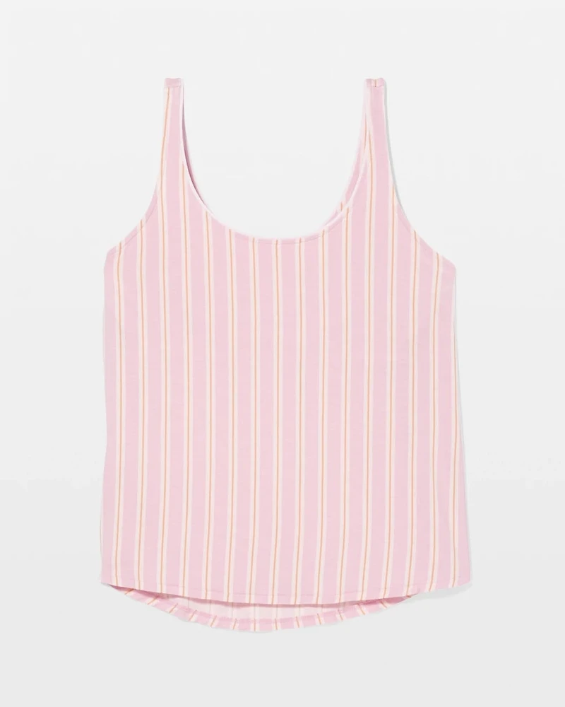 Pajama Tank With Piping