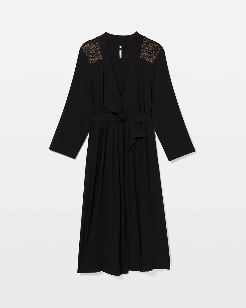 Long Robe with Lace