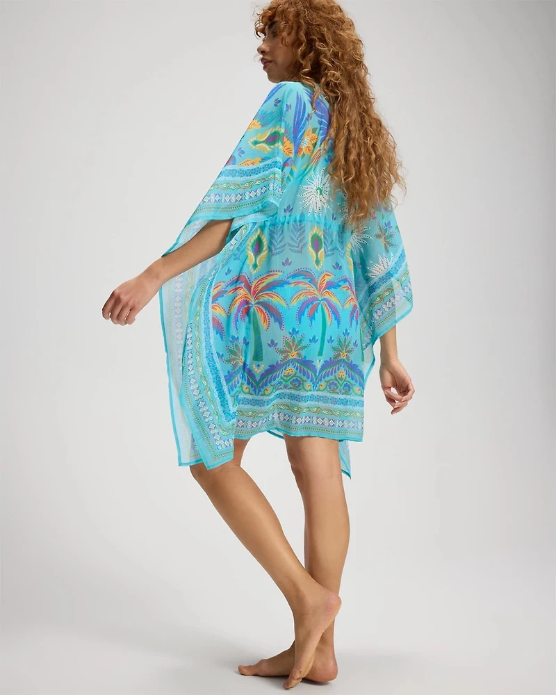 Summer Solstice Chiffon Caftan Swim Cover Up