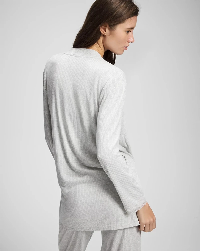 Pointelle Pajama Cardi