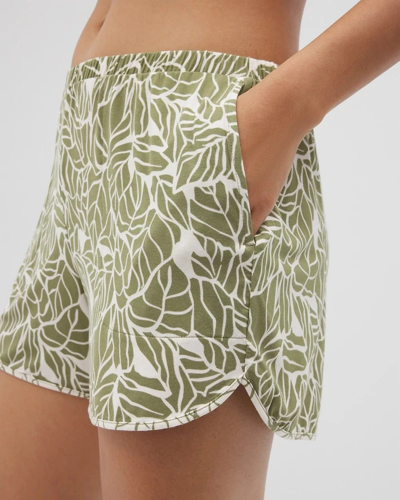 Printed Pajama Short