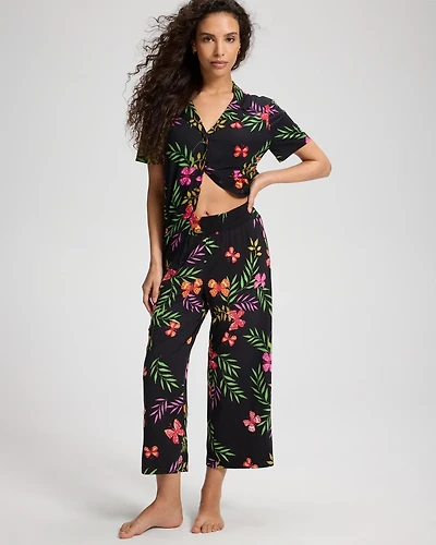Cropped Pajama Pants