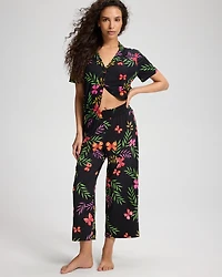Cropped Pajama Pants