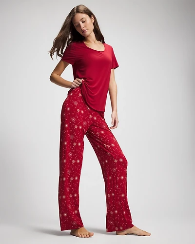 Packaged Short-Sleeve Pant Pajama Set