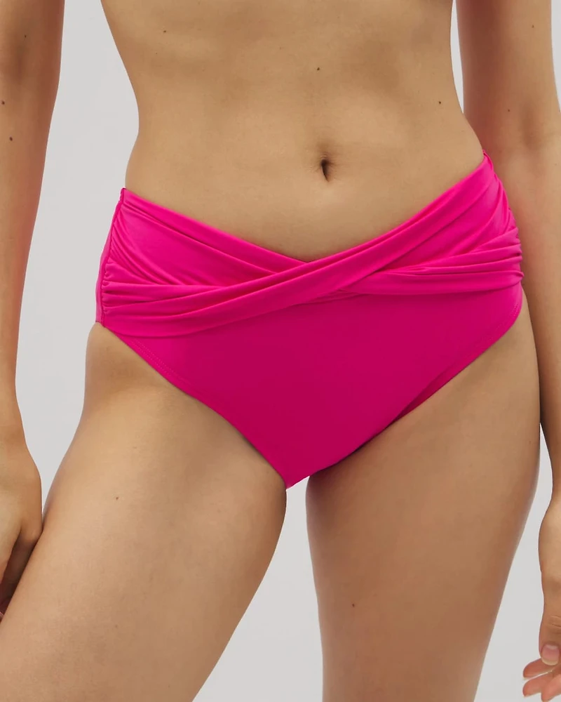 Twist-Front Bikini Bottoms