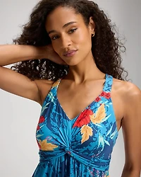 Twist-Front Short Bra Dress