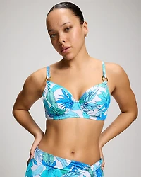Riviera Retreat Draped Bikini Swim Top