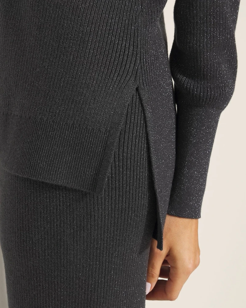 Lurex V-Neck Sweater