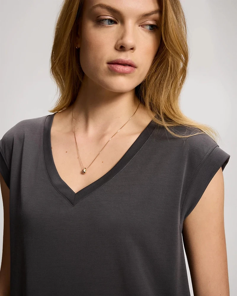 Relaxed Short Sleeve Top