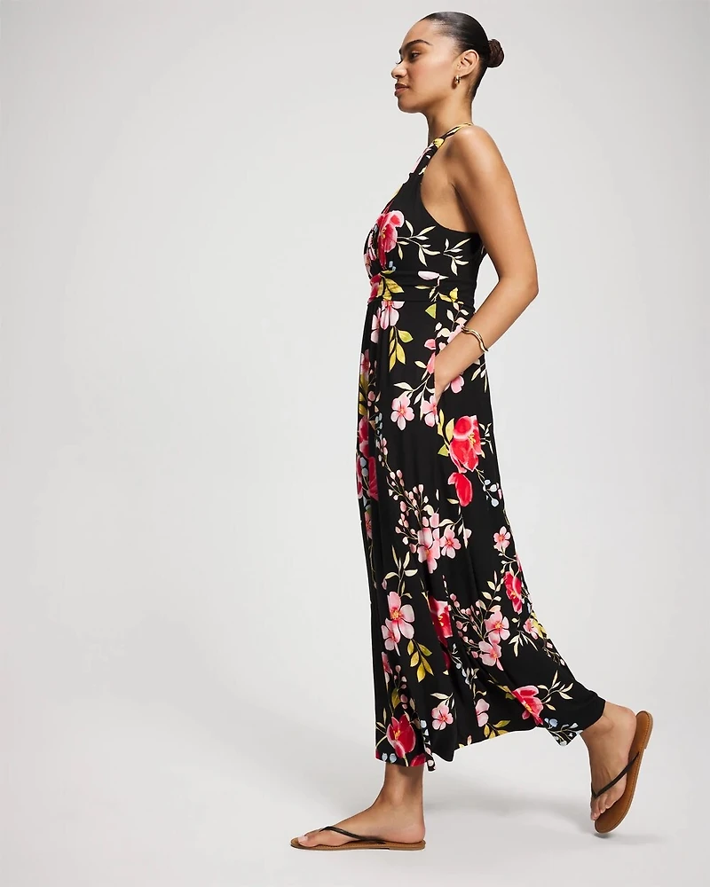 Soft Jersey Crossback Maxi Bra Dress