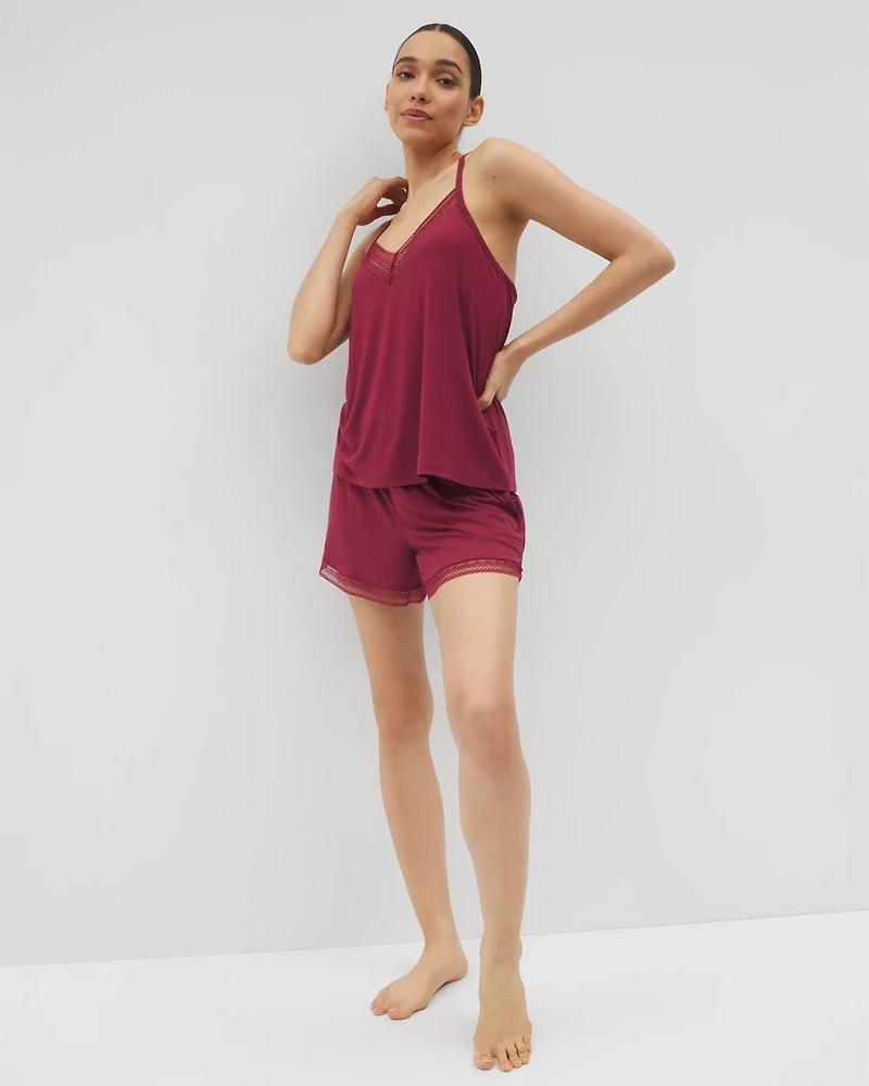 Geo Lace Pajama Short