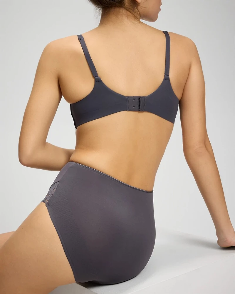 High-Waist Brief Panty with Lace