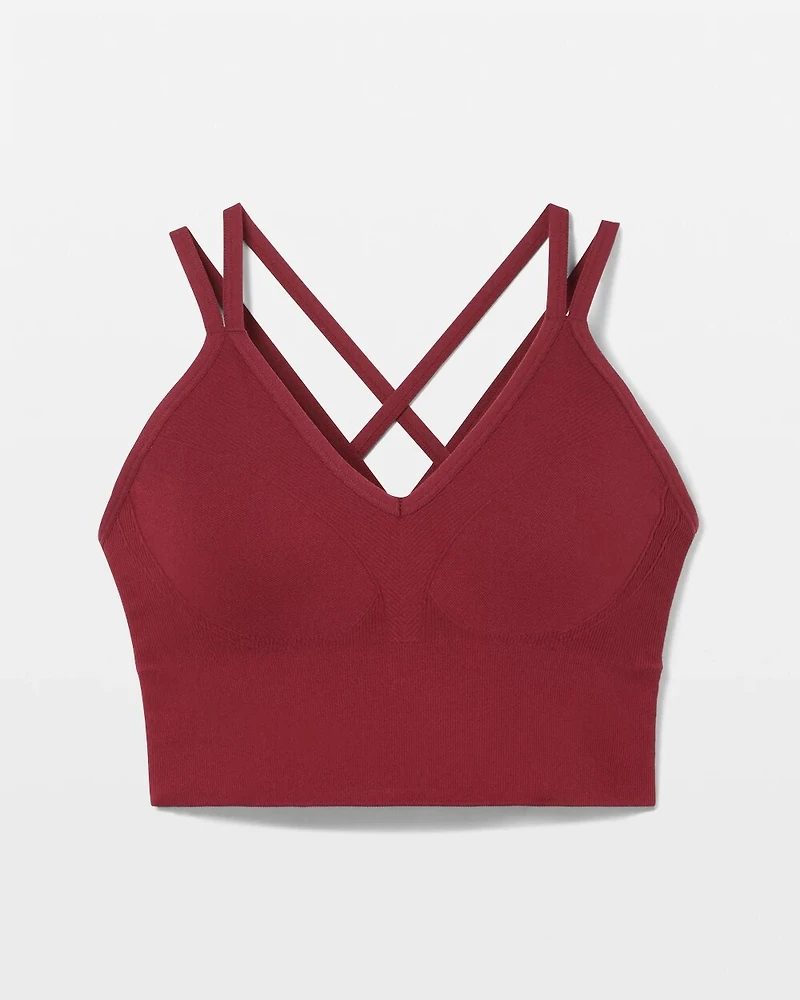 Longline Bra with Strappy Back
