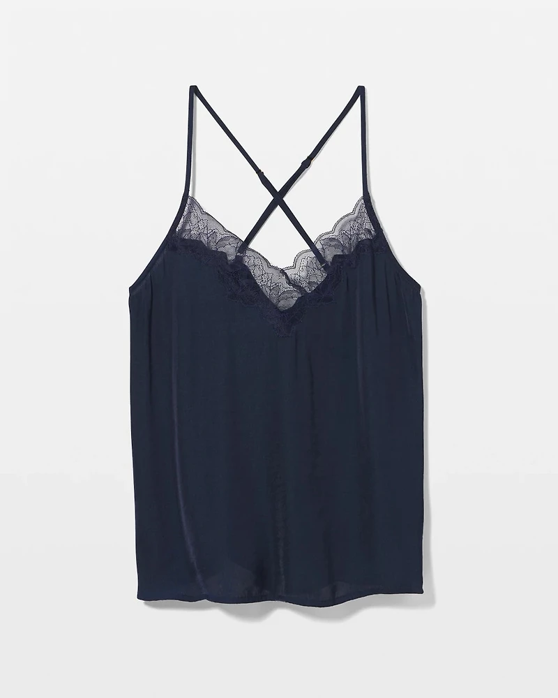 Lace Trim Pajama Cami