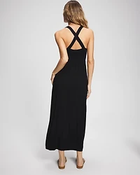 Soft Jersey Twist Front Maxi Bra Dress