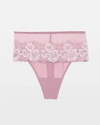 Romantic Lace High-Waist Thong Panty
