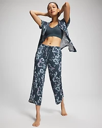 Piped Crop Pajama Pants